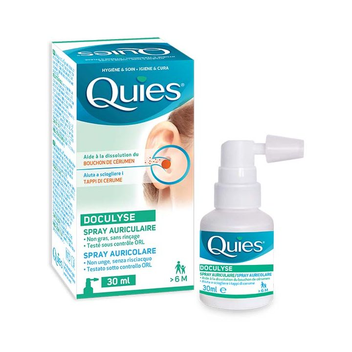 Doculyse anti-bouchon de c&eacute;rumen Quies - spray de 30 ml
