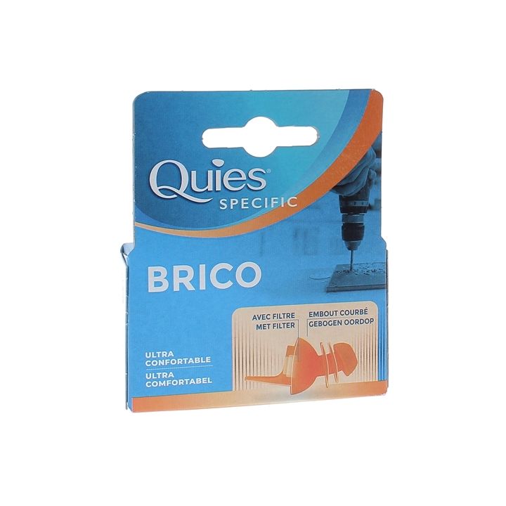 Protection auditive Brico Quies - bo&icirc;te d'un paire r&eacute;utilisable