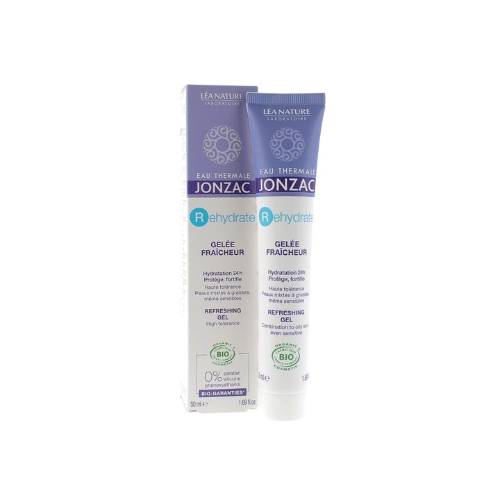 REhydrate Gel&eacute;e fra&icirc;cheur bio Eau Thermale Jonzac - tube de 50 ml