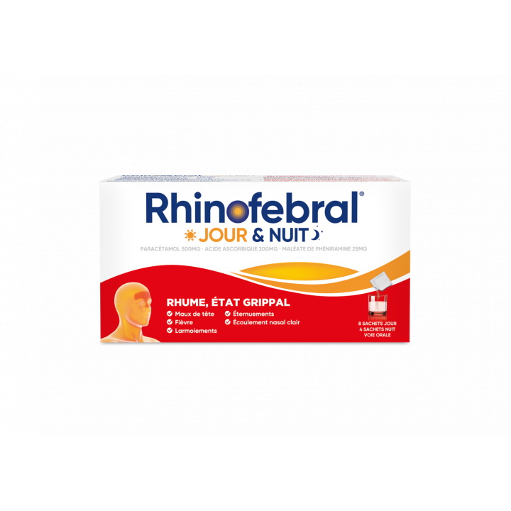 Rhinofebral jour et nuit - bo&icirc;te de 12 sachets