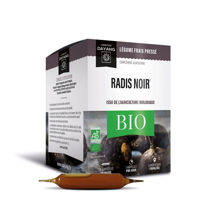 Radis noir Bio Dayang - bo&icirc;te de 20 ampoules