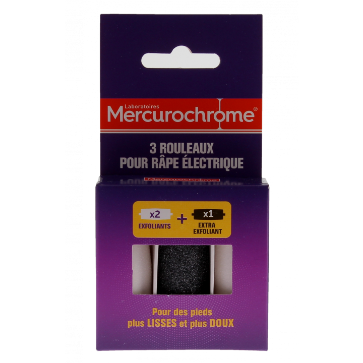 Recharge r&acirc;pe &eacute;lectrique Mercurochrome - bo&icirc;te de 3 rouleaux