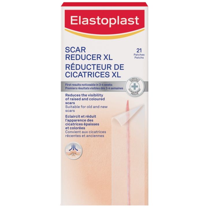 R&eacute;ducteur de cicatrices XL Elastoplast - bo&icirc;te de 21 patchs