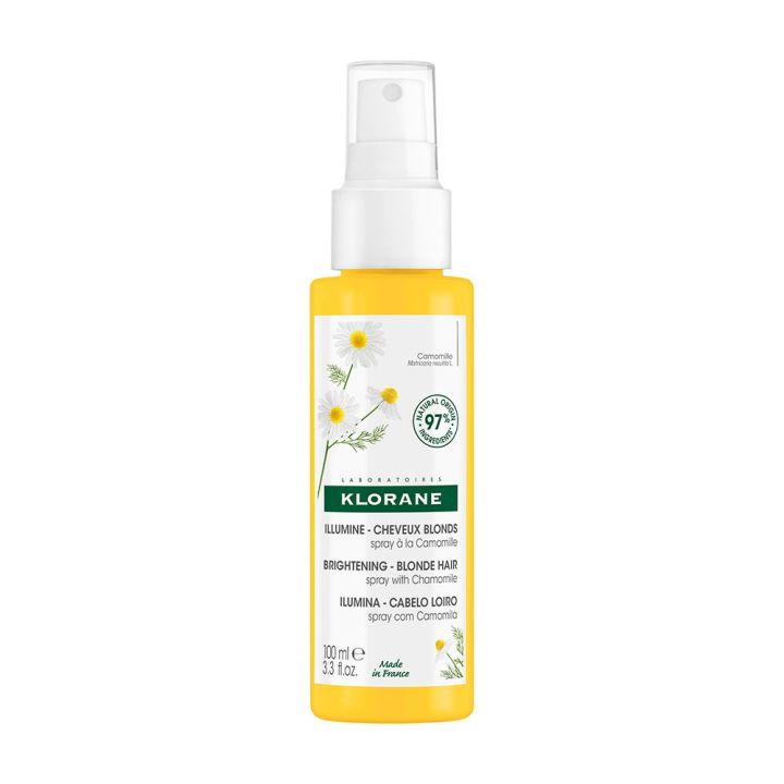Soin soleil Spray &eacute;claircissant reflets blonds &agrave; la Camomille Klorane - spray de 100 ml