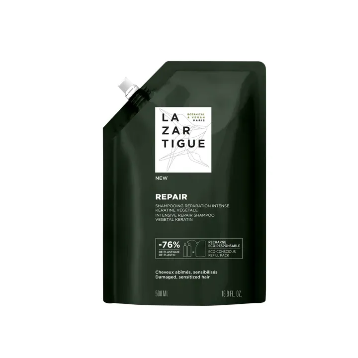 Repair Shampooing r&eacute;paration intense Lazartigue - &eacute;co-recharge de 500ml