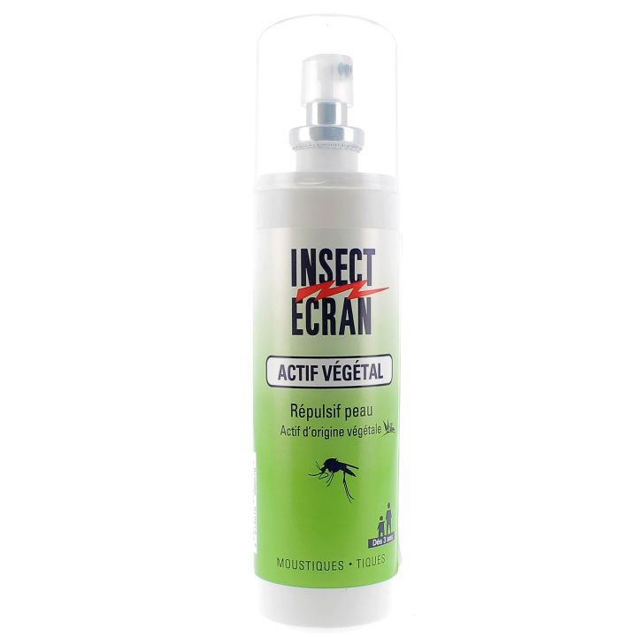 R&eacute;pulsif peau actif d'origine v&eacute;g&eacute;tale Insect Ecran - spray de 100 ml