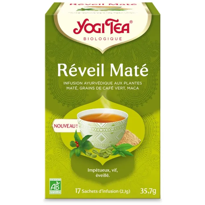 R&eacute;veil Mat&eacute; Bio Yogi Tea - boite de 17 sachets
