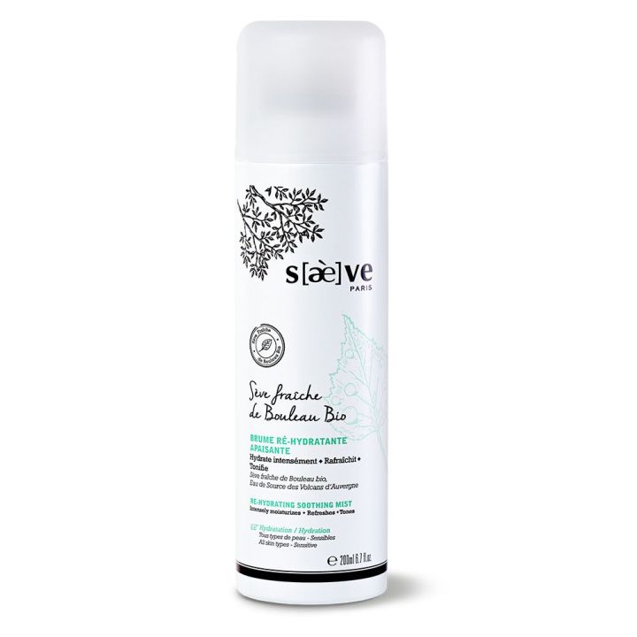Brume re-hydratante apaisante S&egrave;ve de Bouleau Saeve - spray de 200ml