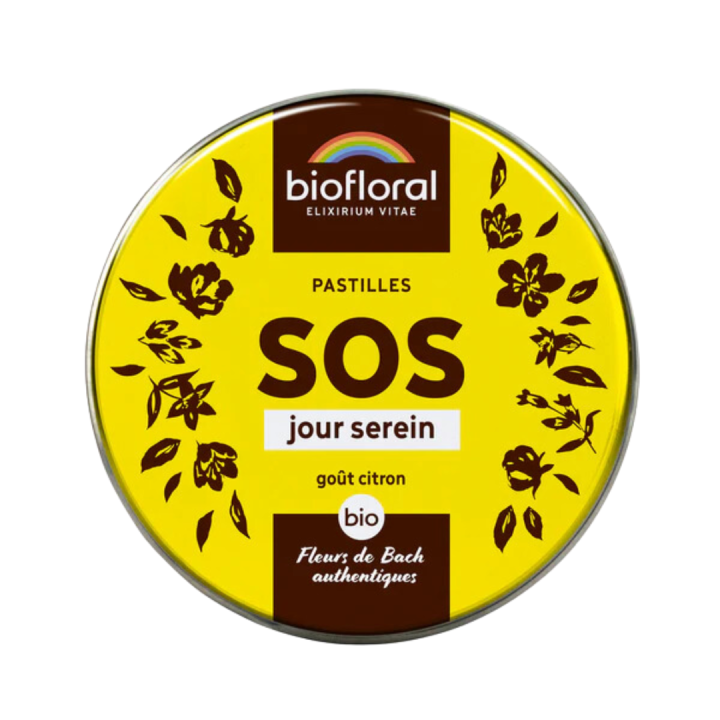 SOS jour serein go&ucirc;t citron Biofloral - boite de 165 pastilles