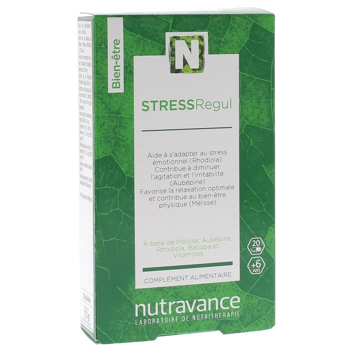 STRESSRegul Nutravance - bo&icirc;te de 20 g&eacute;lules