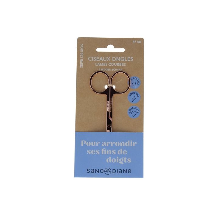 Ciseaux &agrave; ongles lames courbes Sanodiane - 1 paire de ciseaux