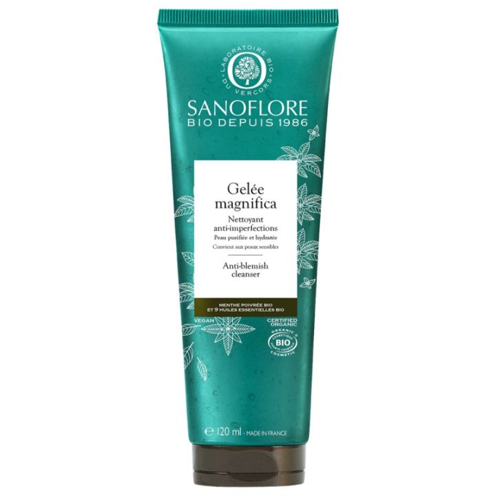 Gel&eacute;e magnifica nettoyant anti-imperfections bio Sanoflore - tube de 120 ml
