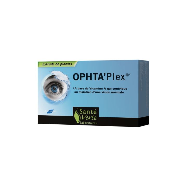 Ophta'plex maintien d'une vision normale Sant&eacute; verte - 30 comprim&eacute;s