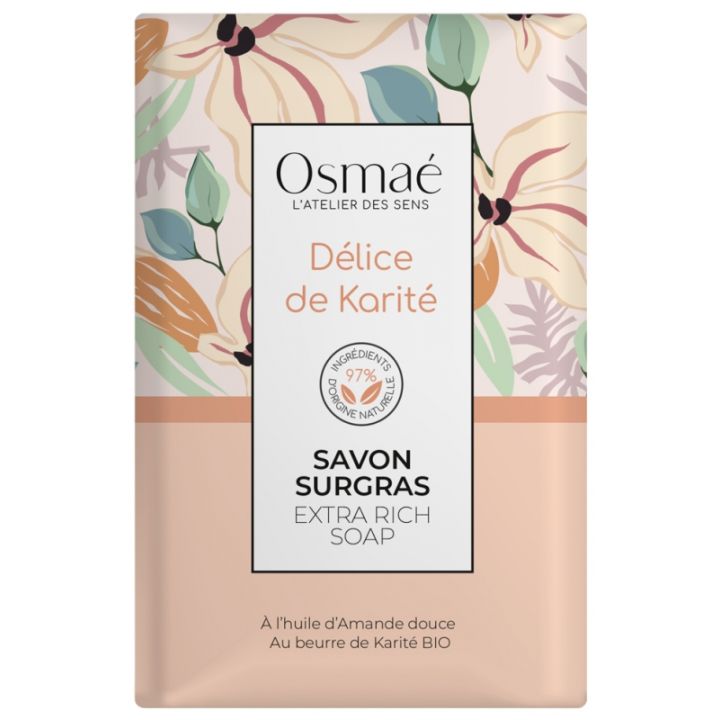 Savon surgras D&eacute;lice de Karit&eacute; Osma&eacute; - pain de 200 g