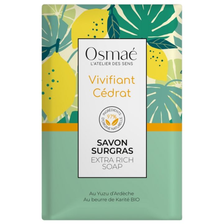 Savon surgras Vivifiant C&eacute;drat Osma&eacute; - pain de 200 g
