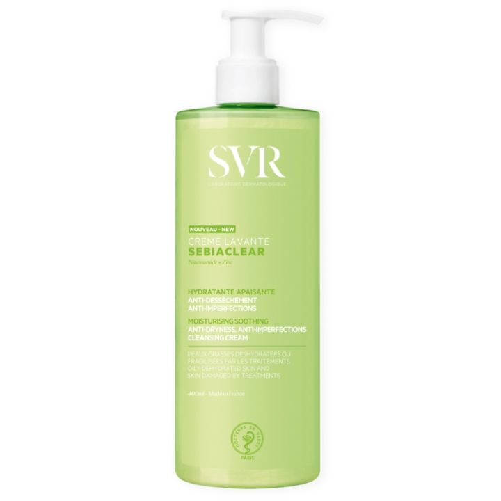 Sebiaclear Cr&egrave;me lavante SVR - flacon-pompe de 400ml