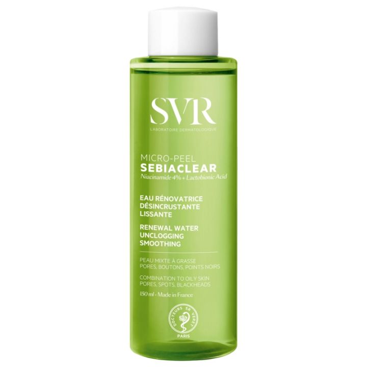 Sebiaclear Micro-Peel peaux sensibles &agrave; tendance acn&eacute;ique SVR - flacon de 150 ml