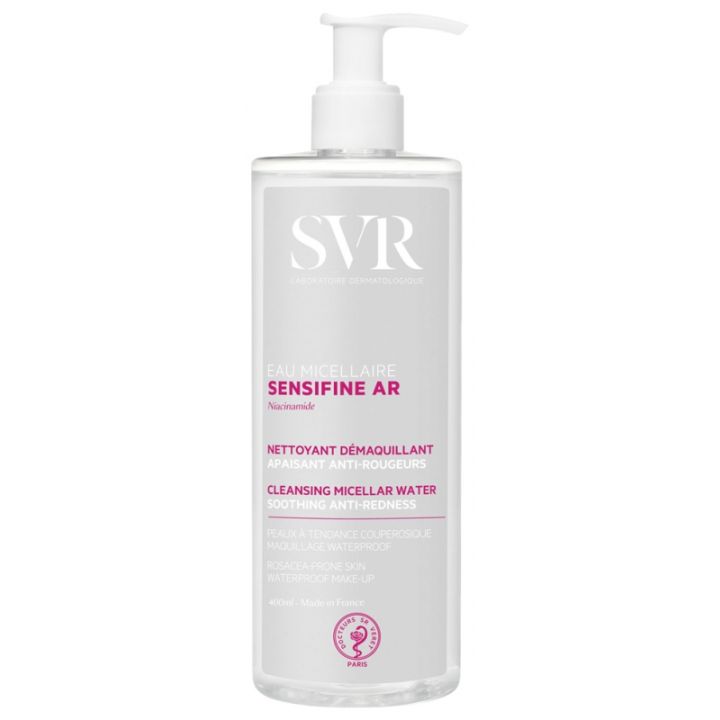 Sensifine AR eau micellaire peaux sensibles &agrave; rougeurs SVR - flacon de 400 ml