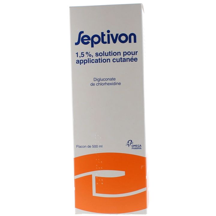 Septivon 1,5% solution pour application cutan&eacute;e - flacon de 500 ml