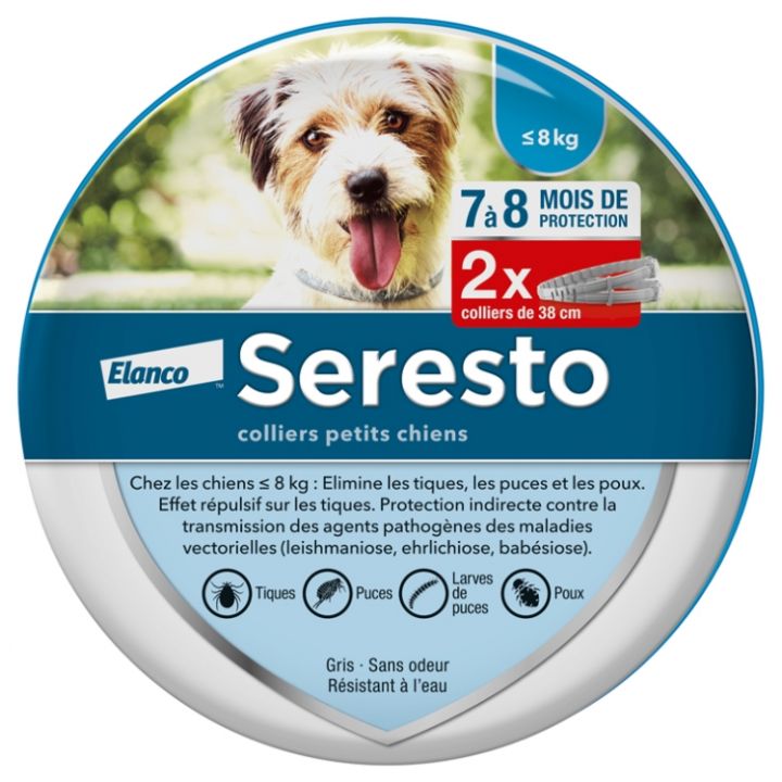 Seresto collier petits chiens Elanco - 2 colliers