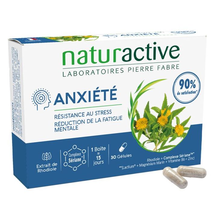 Anxi&eacute;t&eacute; Naturactive - bo&icirc;te de 30 g&eacute;lules