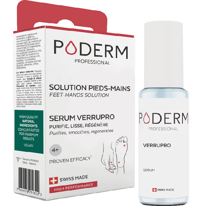 S&eacute;rum Verrupro Solution pieds-mains Poderm - flacon de 8ml