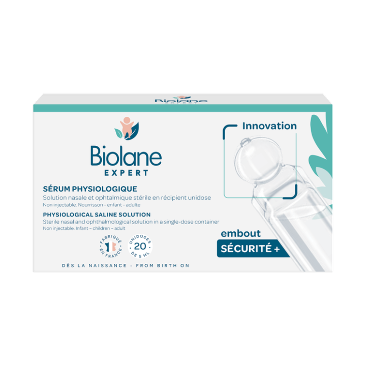 S&eacute;rum physiologique Biolane Expert - bo&icirc;te de 20 unidoses