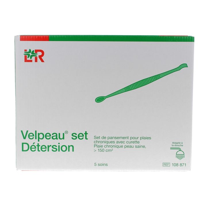 Set d&eacute;tersion pour plaies chroniques Velpeau - set de 5 soins