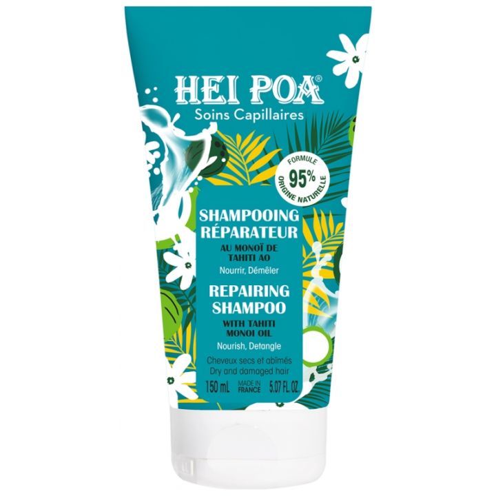 Shampoing r&eacute;parateur au Mono&iuml; de Tahiti AO Hei Poa - tube de 150 ml