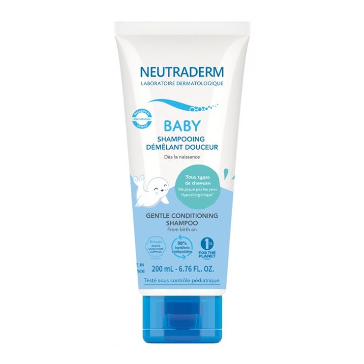 Shampoing d&eacute;m&ecirc;lant douceur Baby Neutraderm - tube de 200 ml
