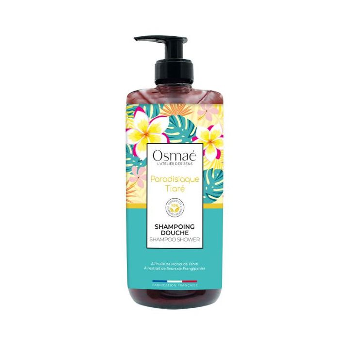 Shampoing douche Paradisiaque Tiar&eacute; Osma&eacute; - flacon-pompe de 1L