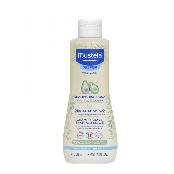 Shampooing doux cheveux d&eacute;licats Mustela - flacon de 500 ml