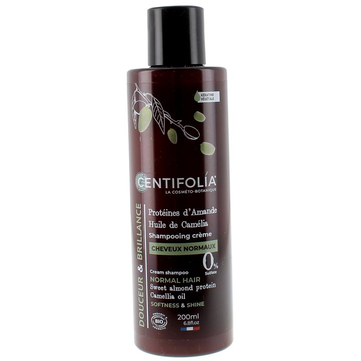 Shampoing doux cheveux normaux Centifolia - flacon de 200ml