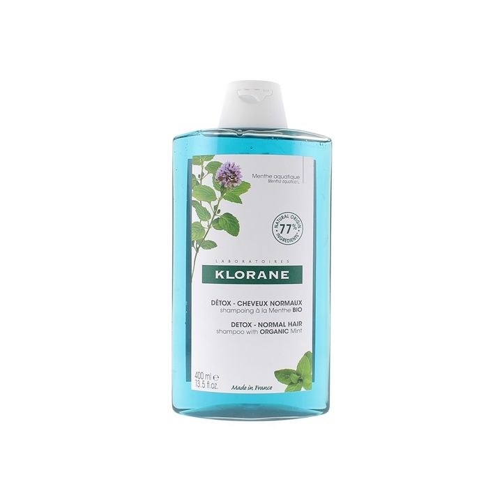 Shampooing d&eacute;tox anti-pollution Menthe Aquatique bio Klorane - flacon de 400ml