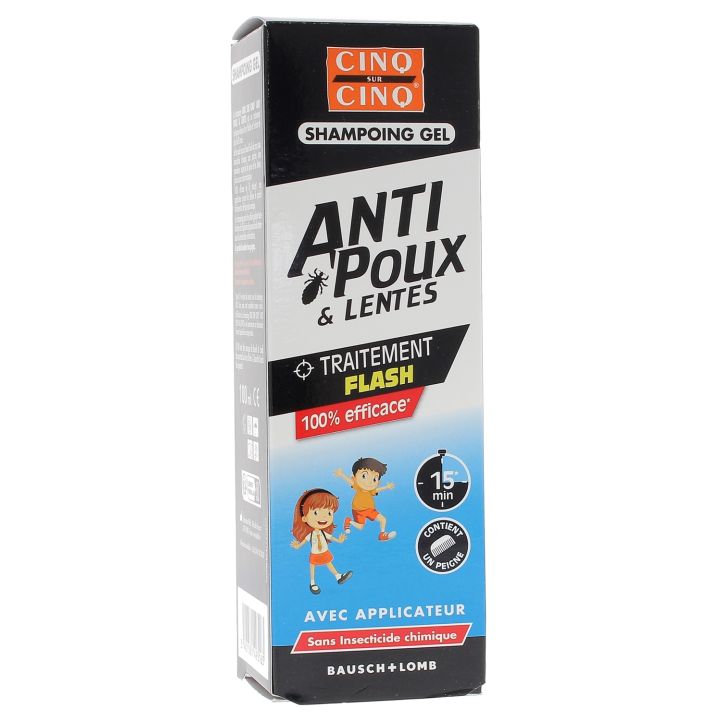 Shampooing Gel anti poux & lentes Cinq sur Cinq - tube de 100 ml