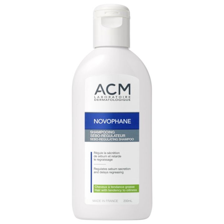 Shampooing S&eacute;bo-R&eacute;gulateur Novophane Laboratoire ACM - flacon de 200 ml
