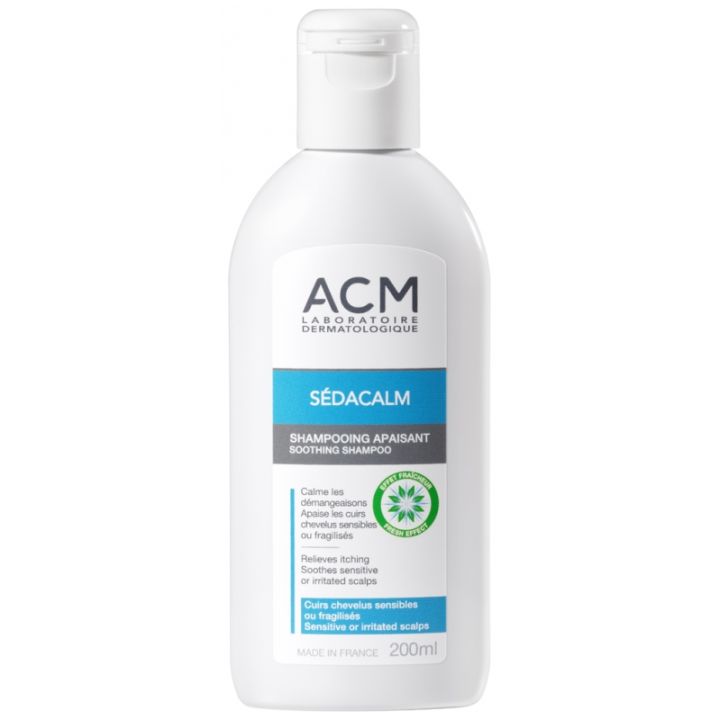 Shampooing apaisant s&eacute;dacalm laboratoire ACM - flacon de 200 ml