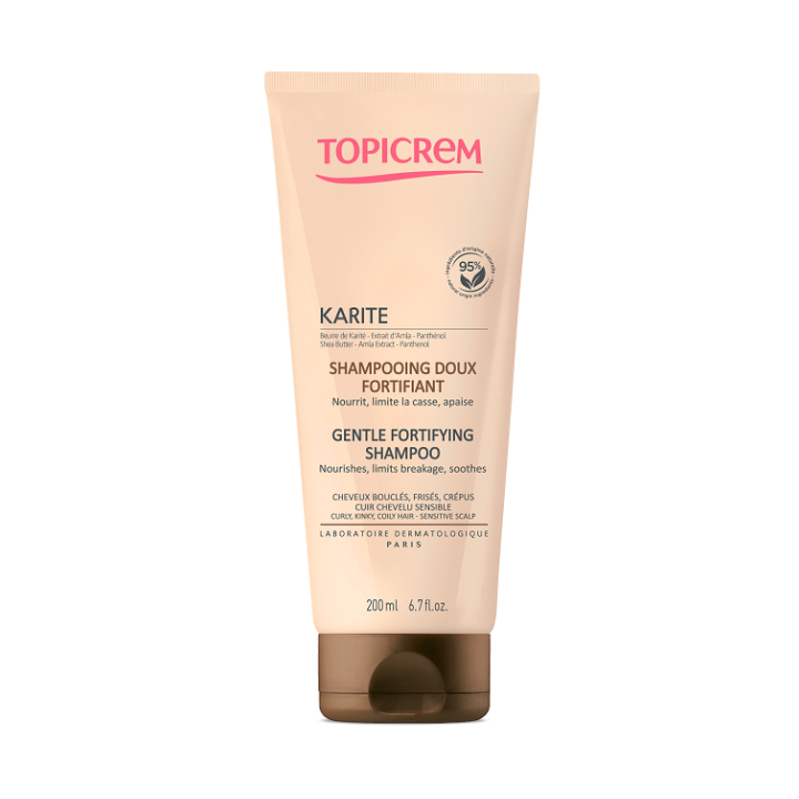 Karit&eacute; shampooing doux fortifiant Topicrem - tube de 200 ml