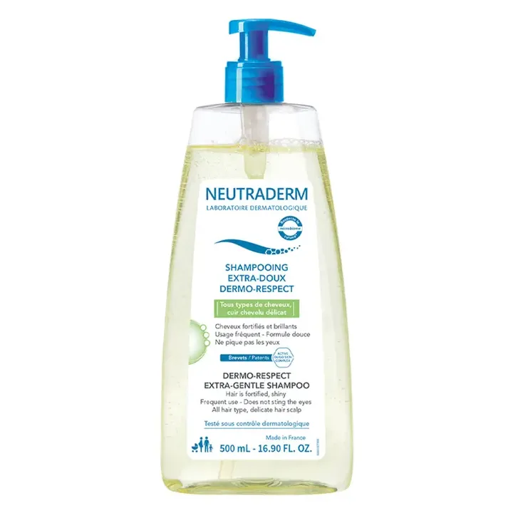 Shampooing extra-doux dermo-protecteur Neutraderm - flacon pompe de 500 ml