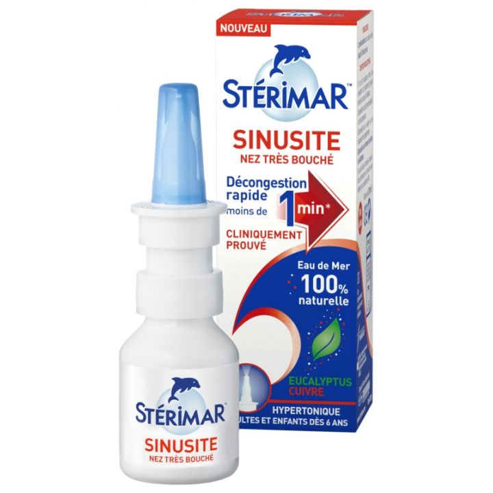 Sinusite nez tr&egrave;s bouch&eacute; St&eacute;rimar - spray de 20 ml