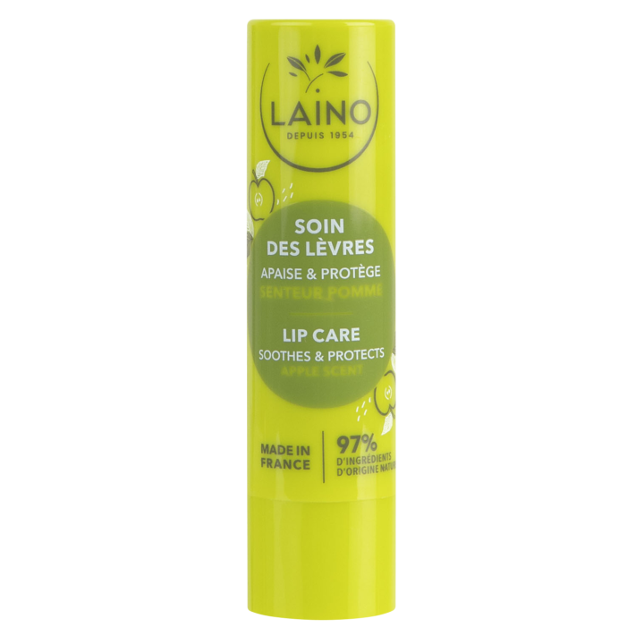 Soin des l&egrave;vres parfum pomme Laino - 1 stick de 4 g