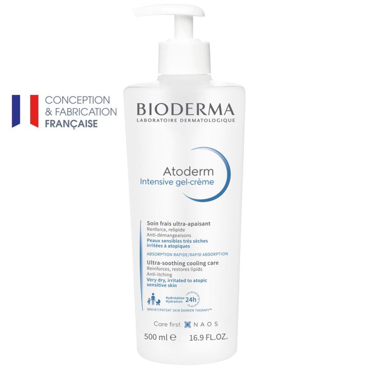 Atoderm Soin frais ultra-apaisant intensive gel-cr&egrave;me Bioderma - flacon de 500ml