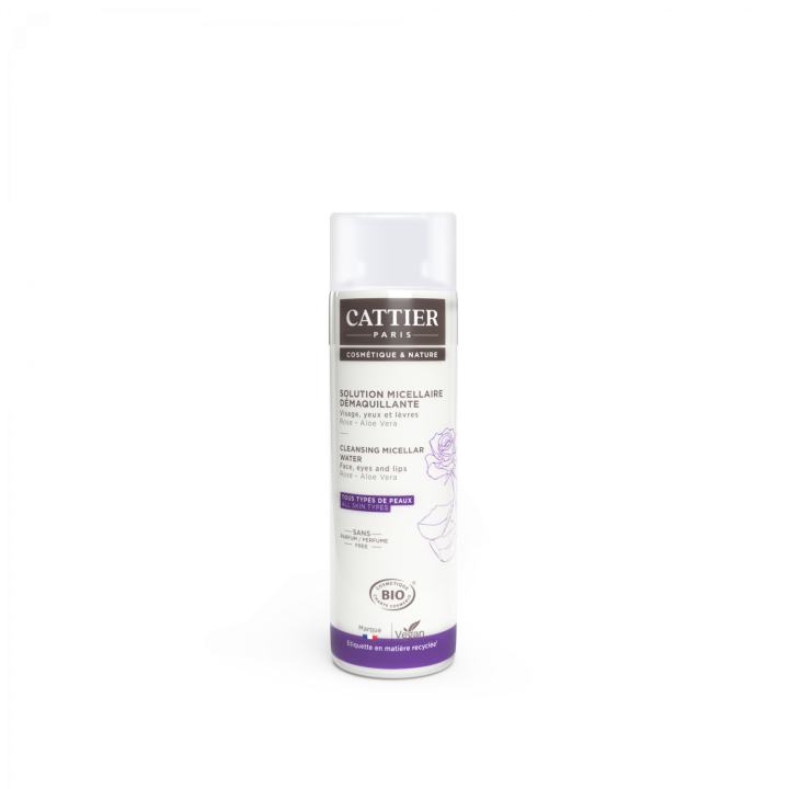 Solution micellaire d&eacute;maquillant perle d'eau bio Cattier - flacon de 300 ml