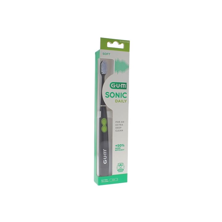 Sonic Daily Brosse &agrave; dents souple GUM - une brosse &agrave; dents &eacute;lectrique