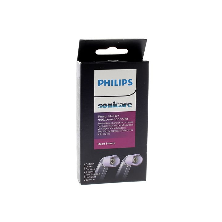 Sonicare Canules Quad Stream Power Flosser Philips - bo&icirc;te de 2 canules de rechange
