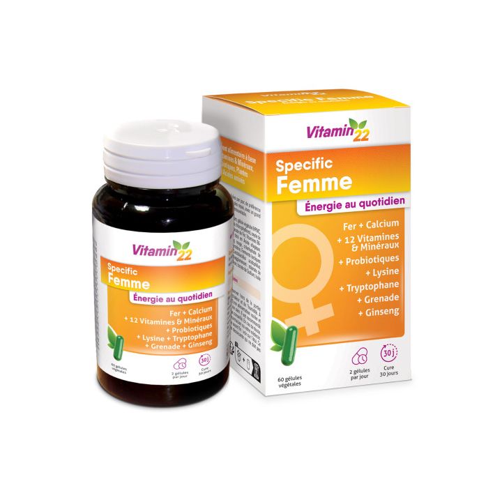 Vitamin 22 Specific femme Ineldea - boite de 60 g&eacute;lules