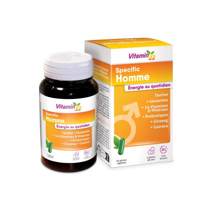 Vitamin 22 Specific homme Ineldea - boite de 60 g&eacute;lules