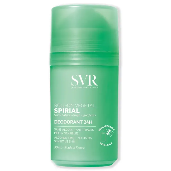 Spirial v&eacute;g&eacute;tal d&eacute;odorant SVR - roll-on de 50 ml