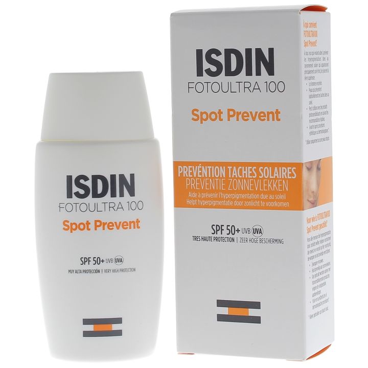 Spot Prevent pr&eacute;vention taches solaires SPF50+ Foto Ultra 100 Isdin - flacon de 50ml