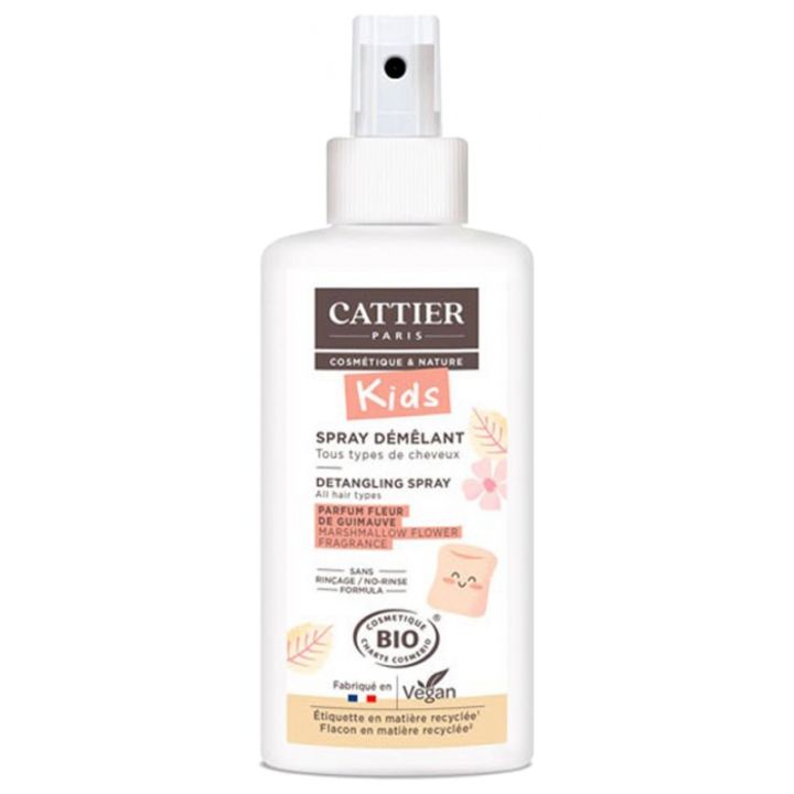 Spray Kids d&eacute;m&ecirc;lant Parfum Fleur de guimauve bio Cattier - spray de 200 ml